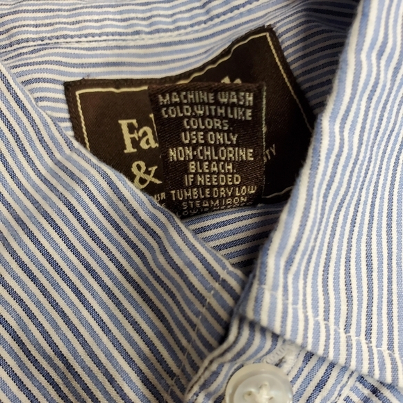 🤴👔 Falmouth & Bourne Men's Medium Dress Shirt - Picture 15 of 16